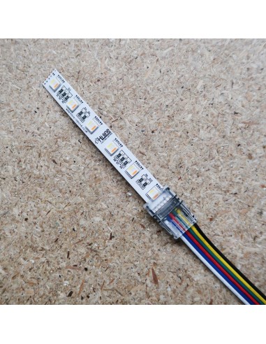 RGB-Tunable White 6 Pin Strip zum Stromanschluss für 12mm IP00 LED Band RGBW-TW