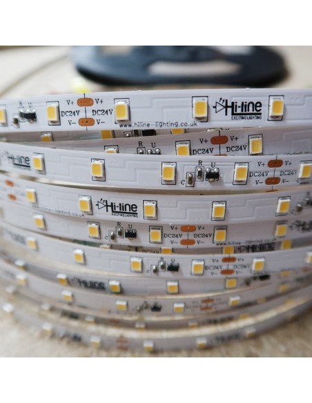 30m rolle kühle weiße 6000K cri 90 LED-Streifen 24V 4,8 w/m 115 lm/w IP00