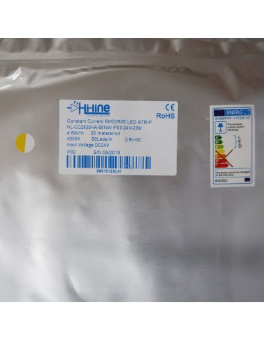 20m rolle neutral weiss 4000K cri 90 LED-Streifen 24V 4,8 w/m 115 lm/w IP00