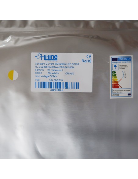20m rolle neutral weiss 4000K cri 90 LED-Streifen 24V 4,8 w/m 115 lm/w IP00