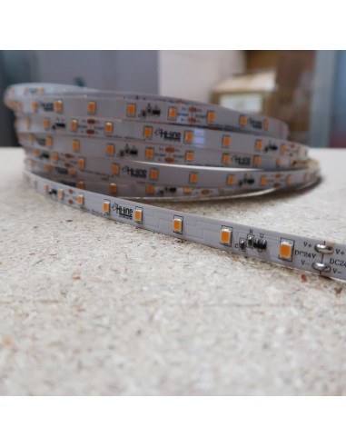 20m roll warm White 2700K cri 90 LED Strip 24V 4.8w/m 115 lm/watt IP00