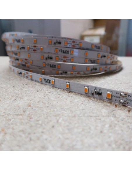 20m roll warm White 2700K cri 90 LED Strip 24V 4.8w/m 115 lm/watt IP00
