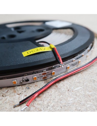 30m roll warm White 3000K cri 90 LED Strip 24V 4.8w/m 115 lm/watt IP00