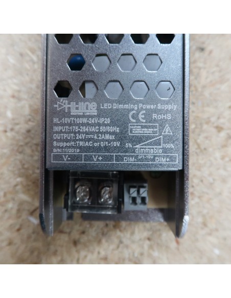 Dimmable IP20 LED Driver 100W 24V Hybrid Series (Triac or  0/1-10V)