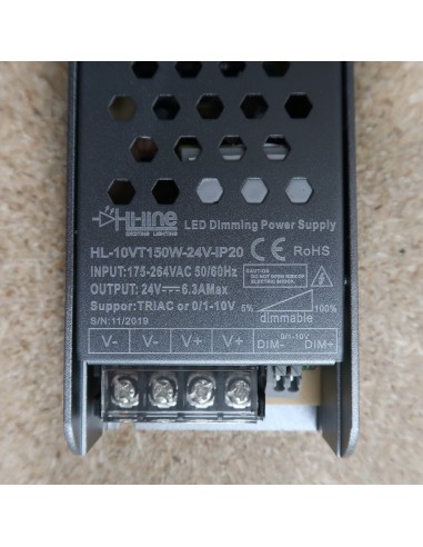 Dimmable LED Driver 150W 24V Hybrid Series (Triac or  0/1-10V) IP20