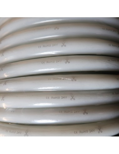 Red Circular 360° LED Neon Flex 24V 10 w/m IP65/68 18mm (Sold Per Metre)