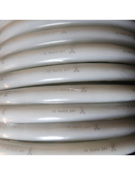 Red Circular 360° LED Neon Flex 24V 10 w/m IP65/68 18mm (Sold Per Metre)