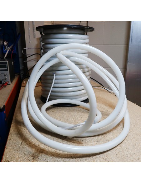 Cool White Circular 360° LED Neon Flex 24V 10 w/m IP65/68 18mm (Sold Per Metre)