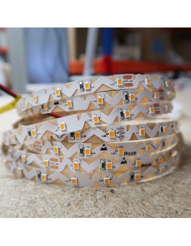 Bendable Warm White LED Strip CRI 90 plus 24V 14.4W/m IP00 5m roll