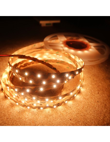 Bendable Warm White LED Strip CRI 90 plus 24V 14.4W/m IP00 5m roll