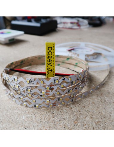 Bendable Cool White LED Strip CRI 90 plus 24V 14.4W/m IP00 5m roll