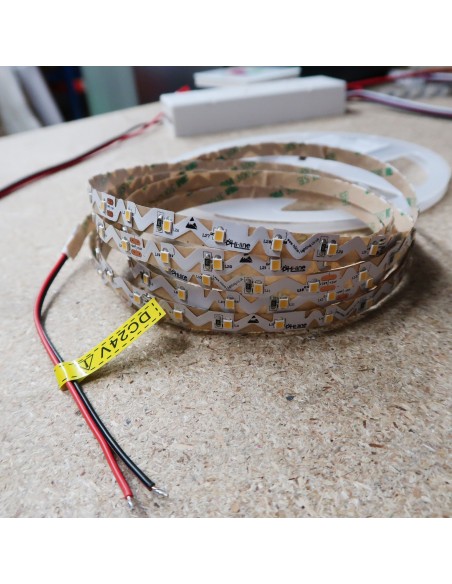 Bendable Natural White LED Strip CRI 90 plus 24V 14.4W/m IP00 5m roll