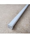 IP67 surface mount LED profile extrusion with milky cover 2m length (17x17mm)
