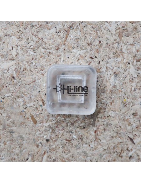 IP67 surface mount LED profile extrusion with milky cover 2m length (17x17mm)