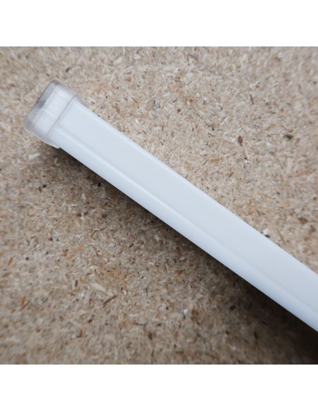 IP67 surface mount LED profile extrusion with milky cover 2m length (17x17mm)