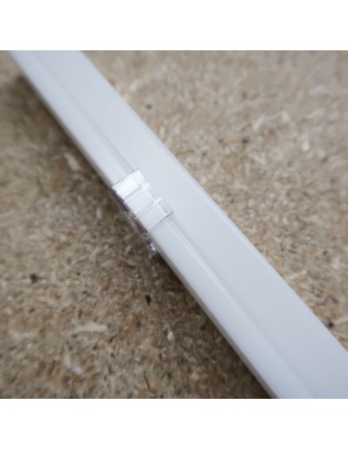 IP67 surface mount LED profile extrusion with milky cover 2m length (17x17mm)