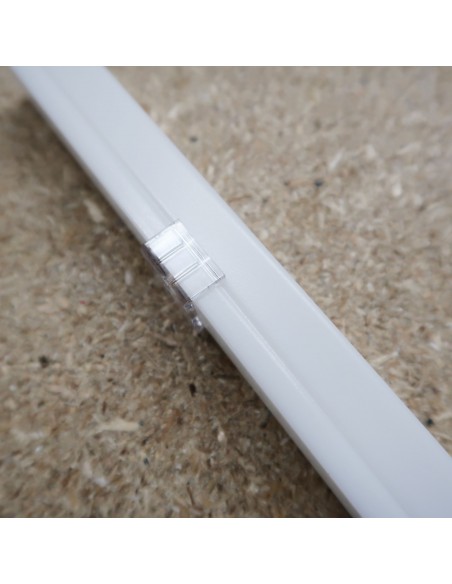 IP67 surface mount LED profile extrusion with milky cover 2m length (17x17mm)