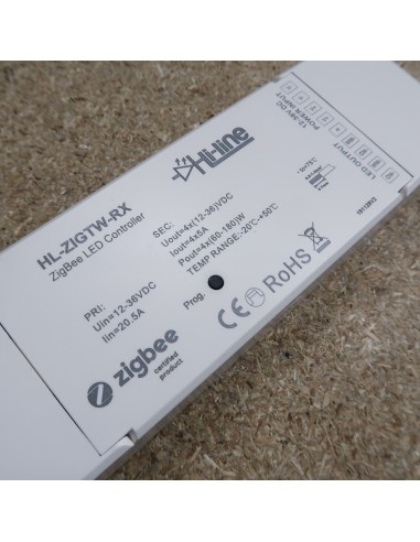 ZigBee tunable white LED strip controller for dynamic white strips