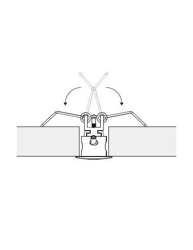 Wand-Deckeneinbau-LED-Profil L2000 * W49mm * H37.5mm