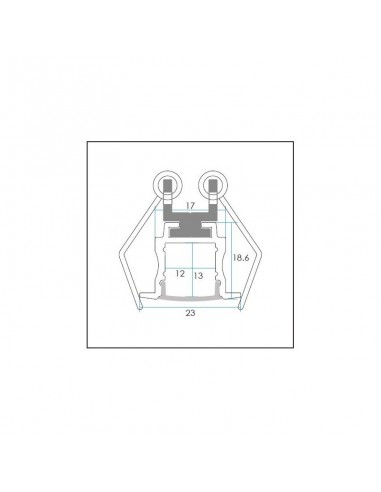 Federclip für HL-4938WN31 (Recessed-LED-Profil).