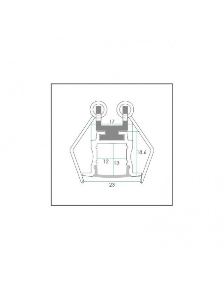 Federclip für HL-4938WN31 (Recessed-LED-Profil).