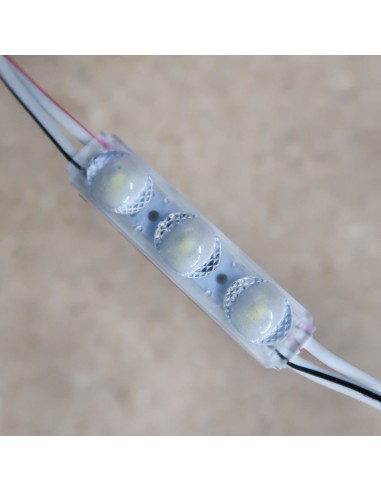 Triple Micro Sign LED module 0.72W 24V pure white 7000K IP67 (string of 40)