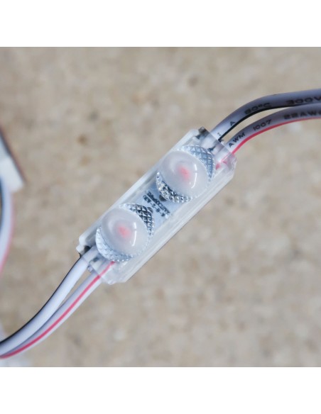 Red Micro Sign twin LED module 24V 0.48W IP67 (string of 40)