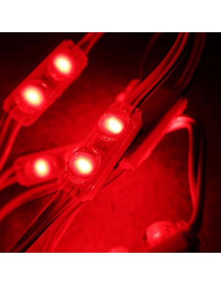 Red Micro Sign twin LED module 24V 0.48W IP67 (string of 40)
