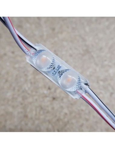 Amber Micro Sign twin LED module 24V 0.48W IP67 (string of 40)