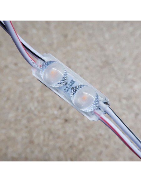 Amber Micro Sign twin LED module 24V 0.48W IP67 (string of 40)
