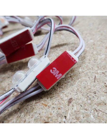 Amber Micro Sign twin LED module 24V 0.48W IP67 (string of 40)