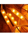Amber Micro Sign triple backlighting LED module 24V 0.72W IP67 (string of 40)