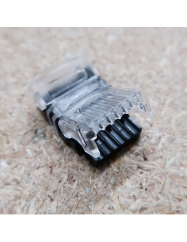 IP65 RGB-Tunable white 6 pin strip to power connector for 12mm IP65 LED tape