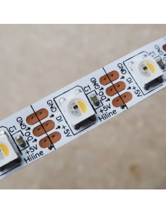 RGBW LED-Streifen (RGB+NW) 24V-14,4W/m- IP00-CRI80-SMD5050 2