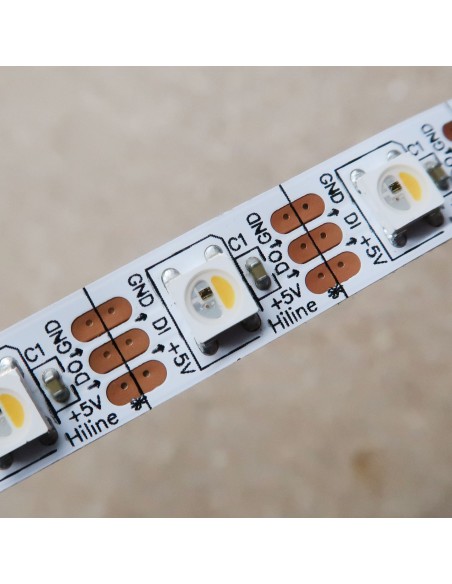 RGBW LED-Streifen (RGB+NW) 24V-14,4W/m- IP00-CRI80-SMD5050