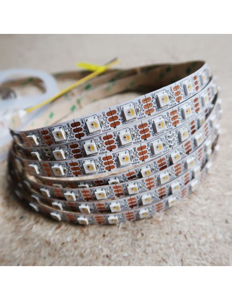 Individually addressable Pixel LED Strip RGBW 5V 14.4W/m IP00 5m roll