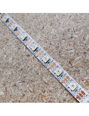 Individually addressable Pixel LED Strip RGBW 5V 14.4W/m IP00 5m roll