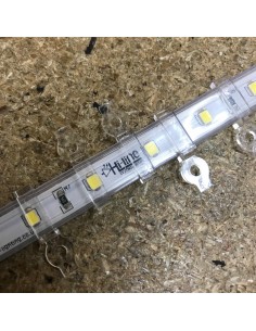 LED Strip Fixing Clip single screw for 10mm IP67 LED Strips (lot of 10 clips) 2
