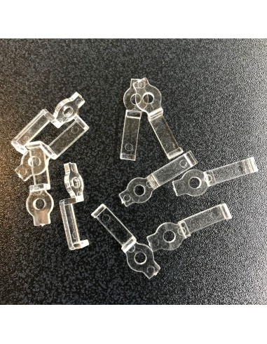 12mm LED Strip Fixing Clip single screw for IP67 LED Strips (lot of 10 clips)