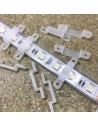 LED Strip silicon fixing clip double screw for 14mm IP67/68 LED Strips (lot of 10 clips) LED Strip silicon fixing clip double screw for 14mm IP67/68 LED Strips (lot of 10 clips)