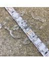 LED Strip Fixing Clip single screw for 10mm IP54/65 LED Strips (lot of 10 clips)
