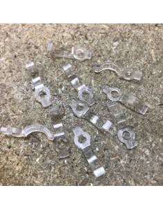 LED Strip Fixing Clip single screw for 10mm IP54/65 LED Strips (lot of 10 clips) 2