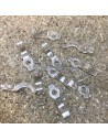 LED Strip Fixing Clip single screw for 10mm IP54/65 LED Strips (lot of 10 clips)