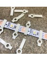LED Strip Fixing Clip single screw for 12mm IP00/20 LED Strips (lot of 10 clips)