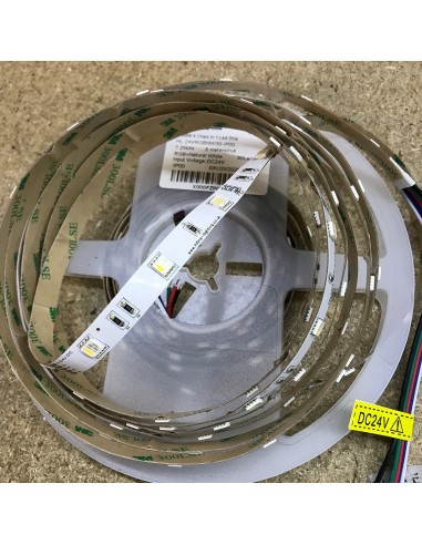 RGBW LED-Streifen (RGB+WW) 24V-7,2W/m- IP00-CRI80-SMD5050