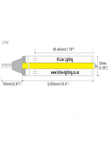 COB LED Strip 2700K CRI+90 - 528 LEDs/m - 5m roll IP20
