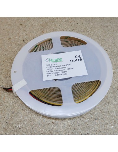 COB LED Strip 4000K CRI+90 - 528 LEDs/m - 5m roll IP20