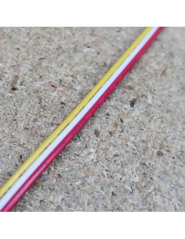  3 Adern Rot / Weiß / Gelb LED-Streifen AWG 20, 6 m Rolle