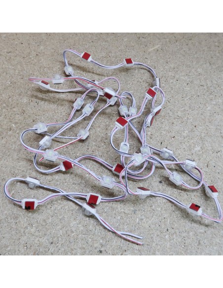 Green Micro Sign single LED module 24V 0.24W IP67 (string of 40)