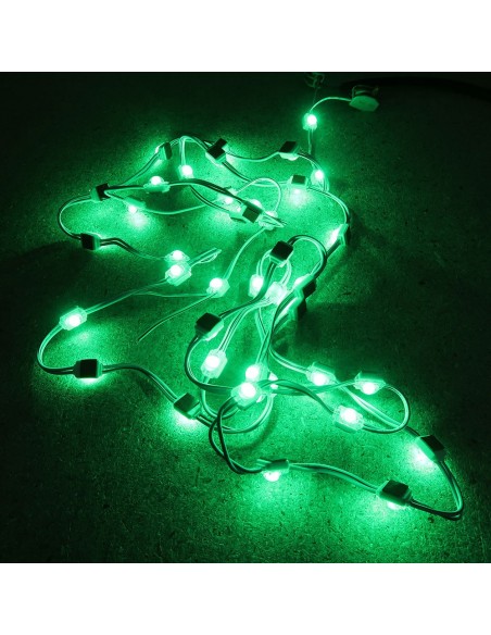 Green Micro Sign single LED module 24V 0.24W IP67 (string of 40)